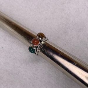 Vintage Beau Sterling scarab ring